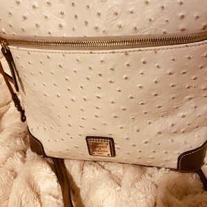 Dooney & Bourke Cream Textured Backpack